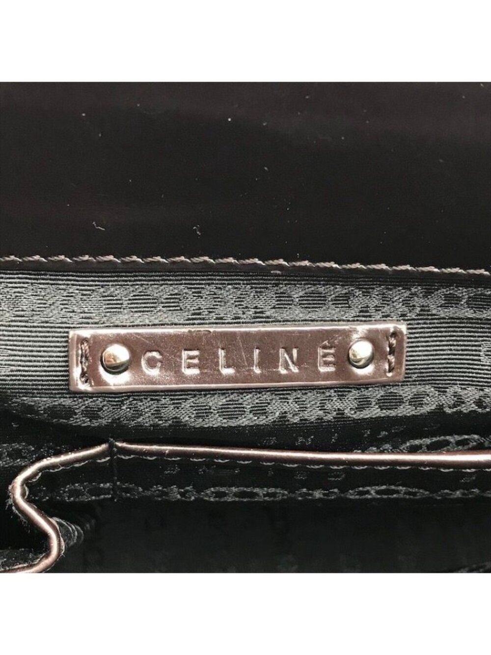 Celine Horse Carriage Signature Hand Tote Enamel Leather Brown - Picture 10 of 10